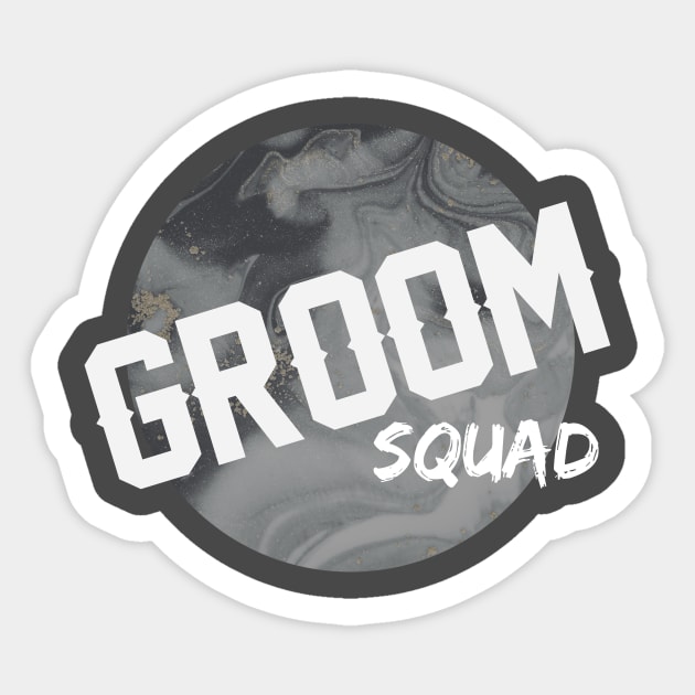 Groom Squad Sticker by Faithful Co.